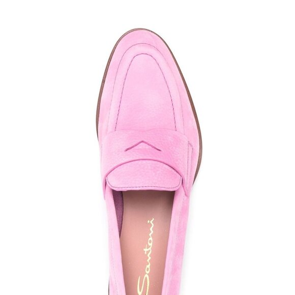Santoni almond-toe 15mm penny loafers - Picture 3 of 10